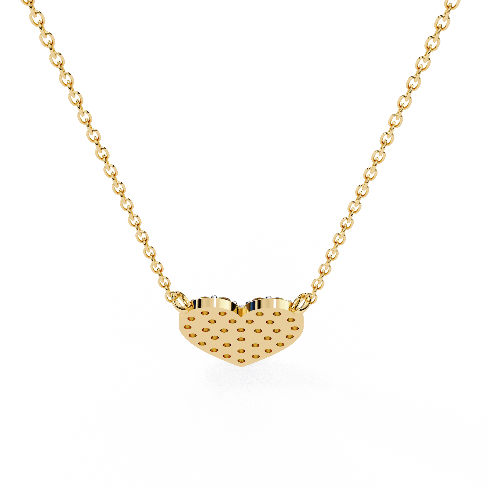 Sparkling Heart Diamond Pendant