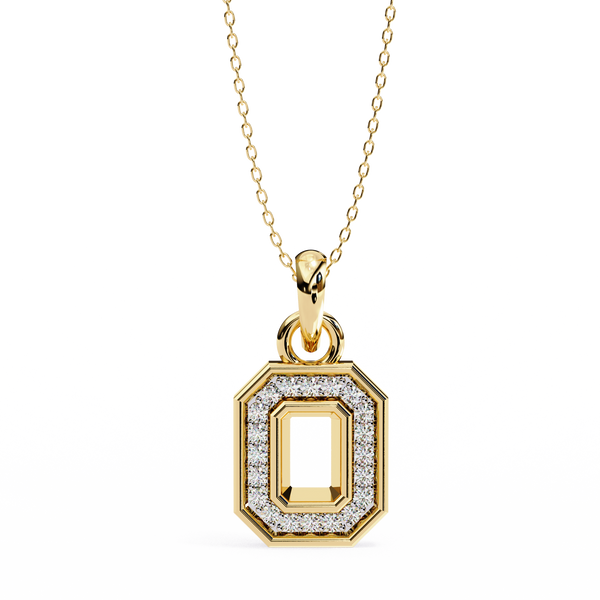 The Octavia Halo Lab Grown Diamond pendant Necklace