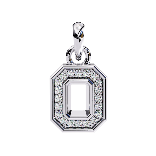 The Octavia Halo Lab Grown Diamond pendant Necklace