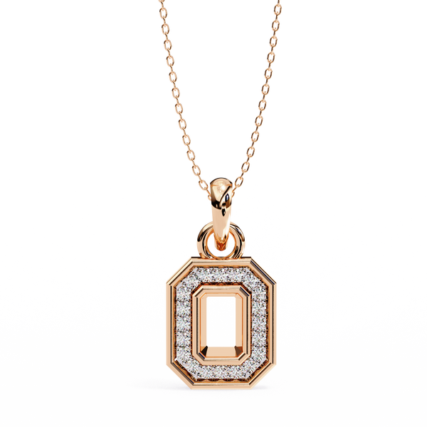 The Octavia Halo Lab Grown Diamond pendant Necklace