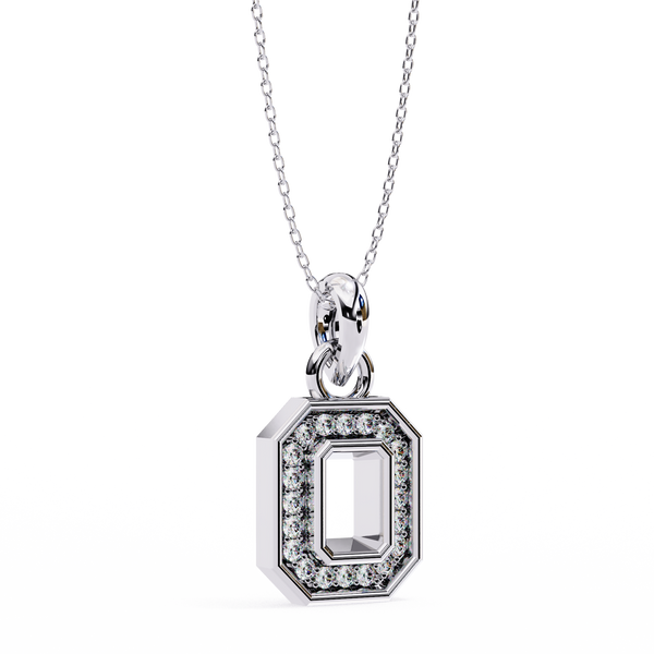 The Octavia Halo Lab Grown Diamond pendant Necklace