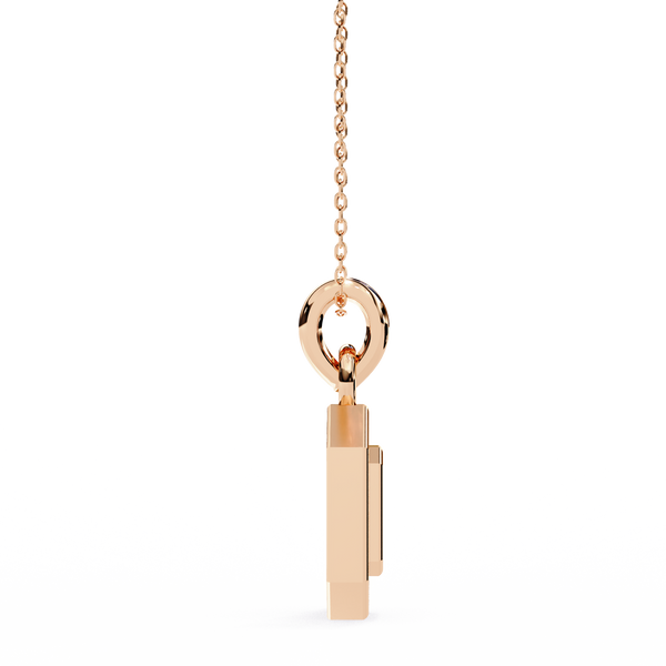 The Octavia Halo Lab Grown Diamond pendant Necklace