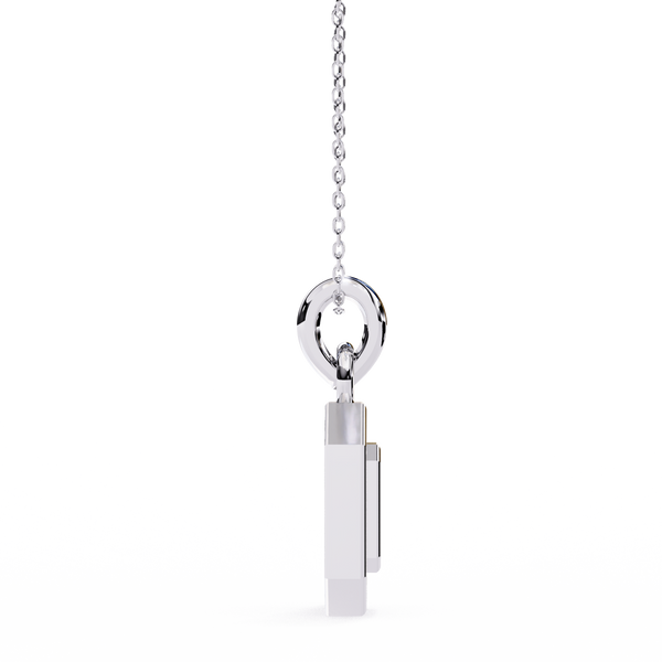 The Octavia Halo Lab Grown Diamond pendant Necklace