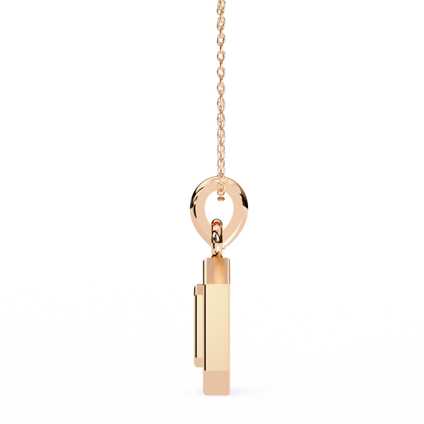 The Octavia Halo Lab Grown Diamond pendant Necklace