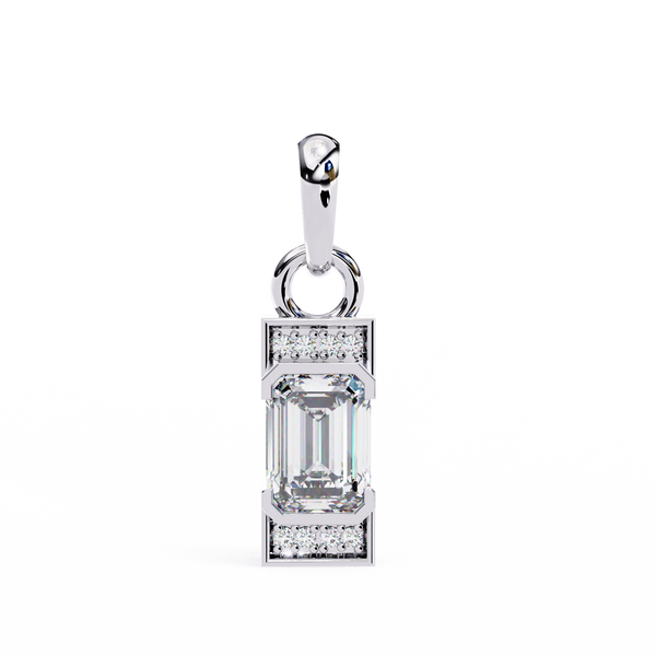 Emerald Accent Bar Pendant