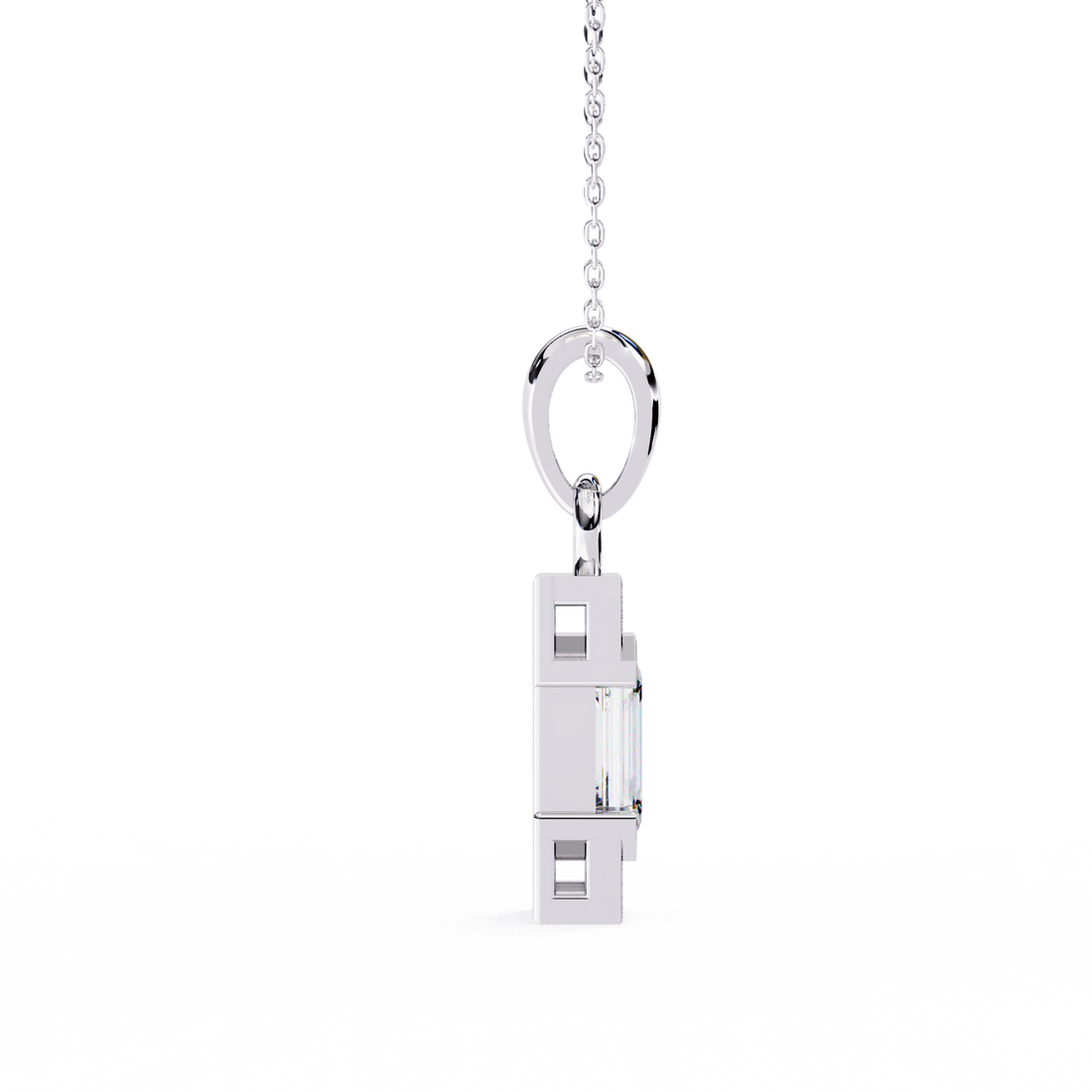 Emerald Accent Bar Pendant
