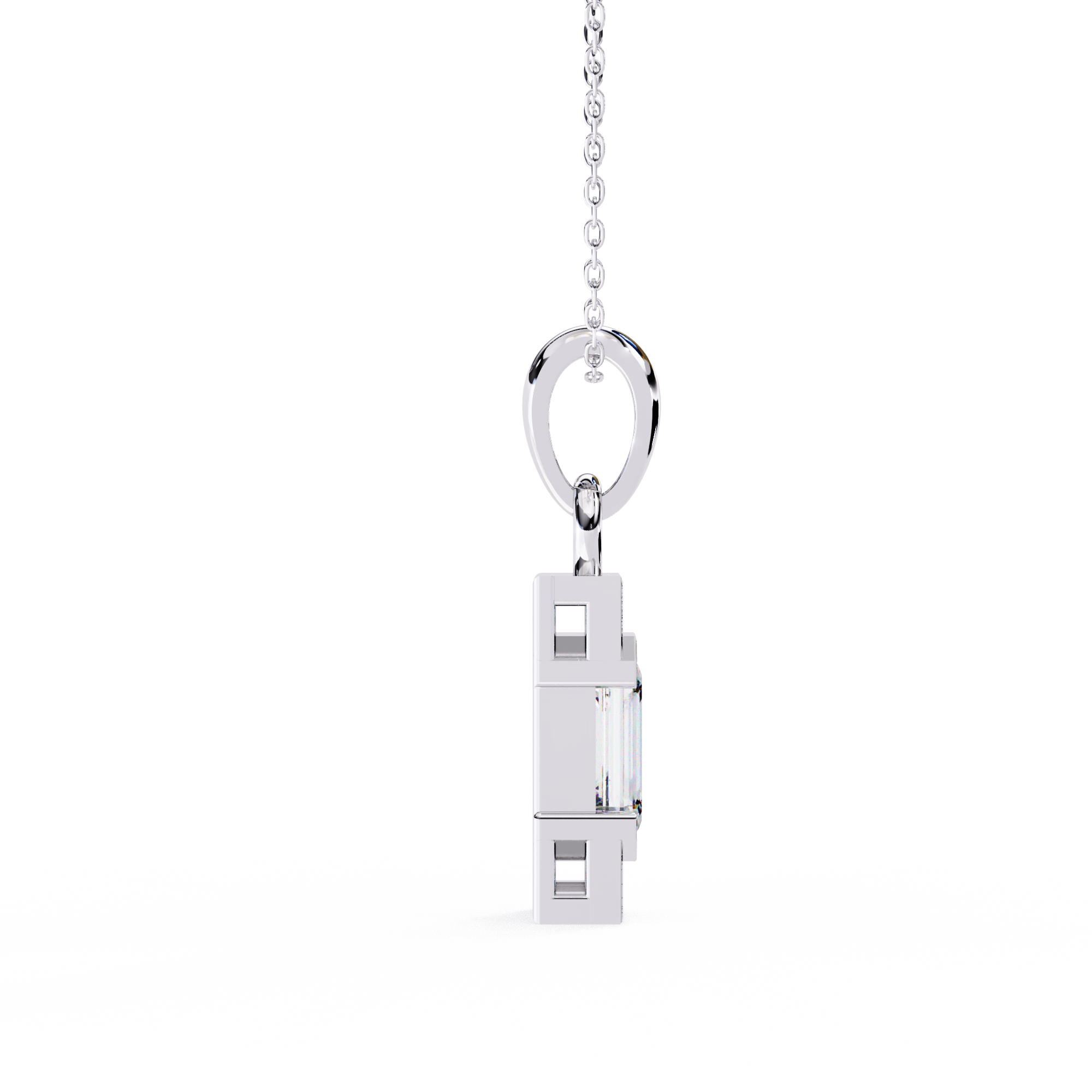 Emerald Accent Bar Pendant