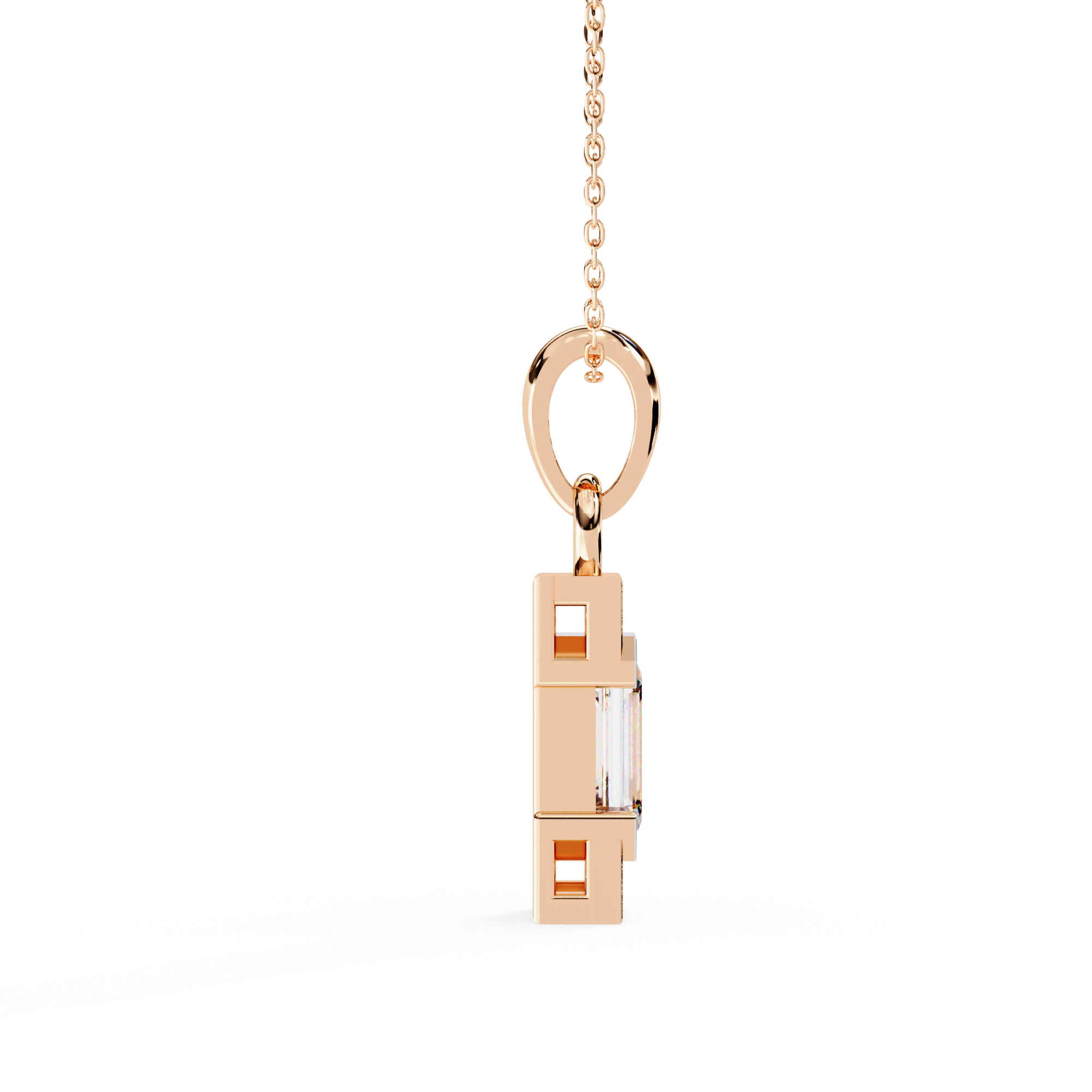 Emerald Accent Bar Pendant