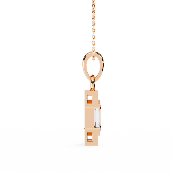 Emerald Accent Bar Pendant