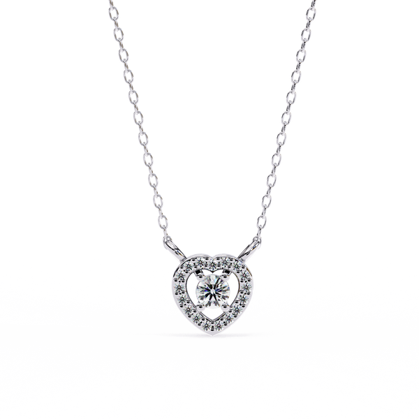 Classic Heart Lab Grown Diamond Pendant Necklace