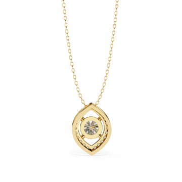 Timeless Oval Diamond Halo Pendant