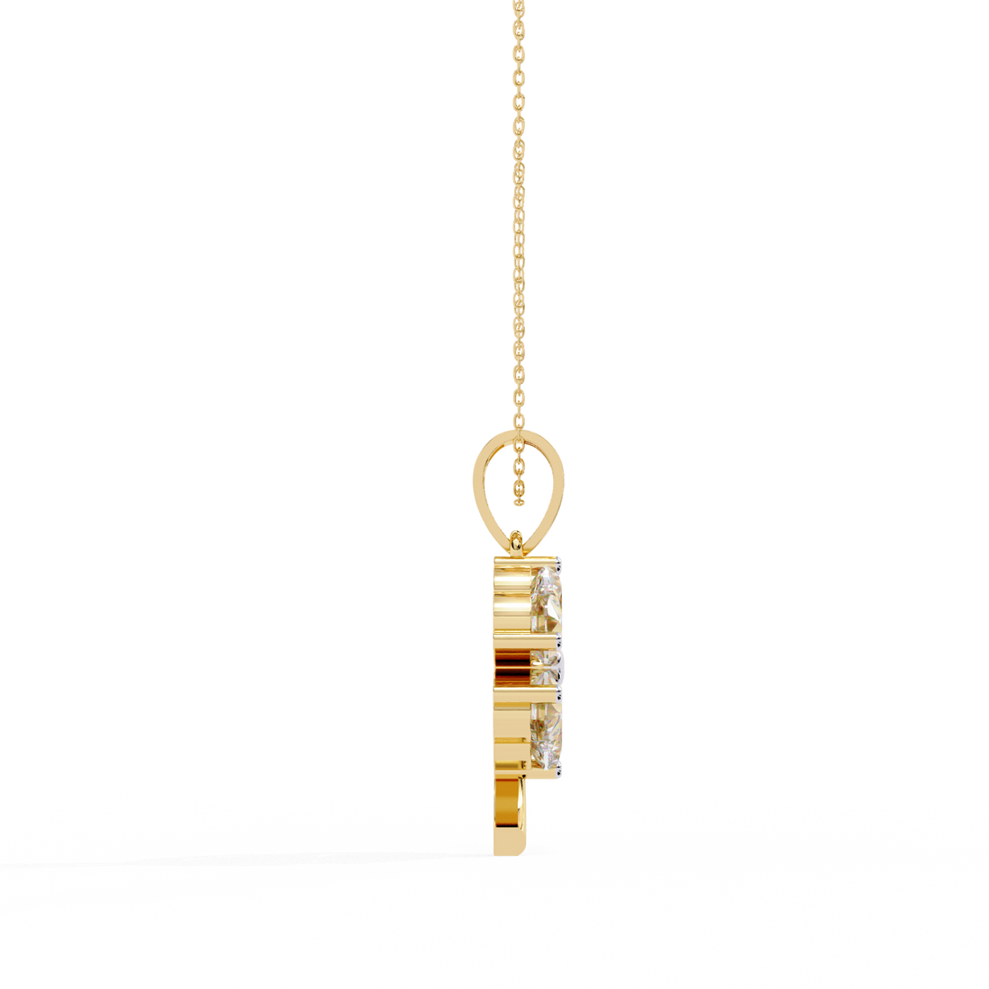 Elegant Four-Leaf Clover Pendant