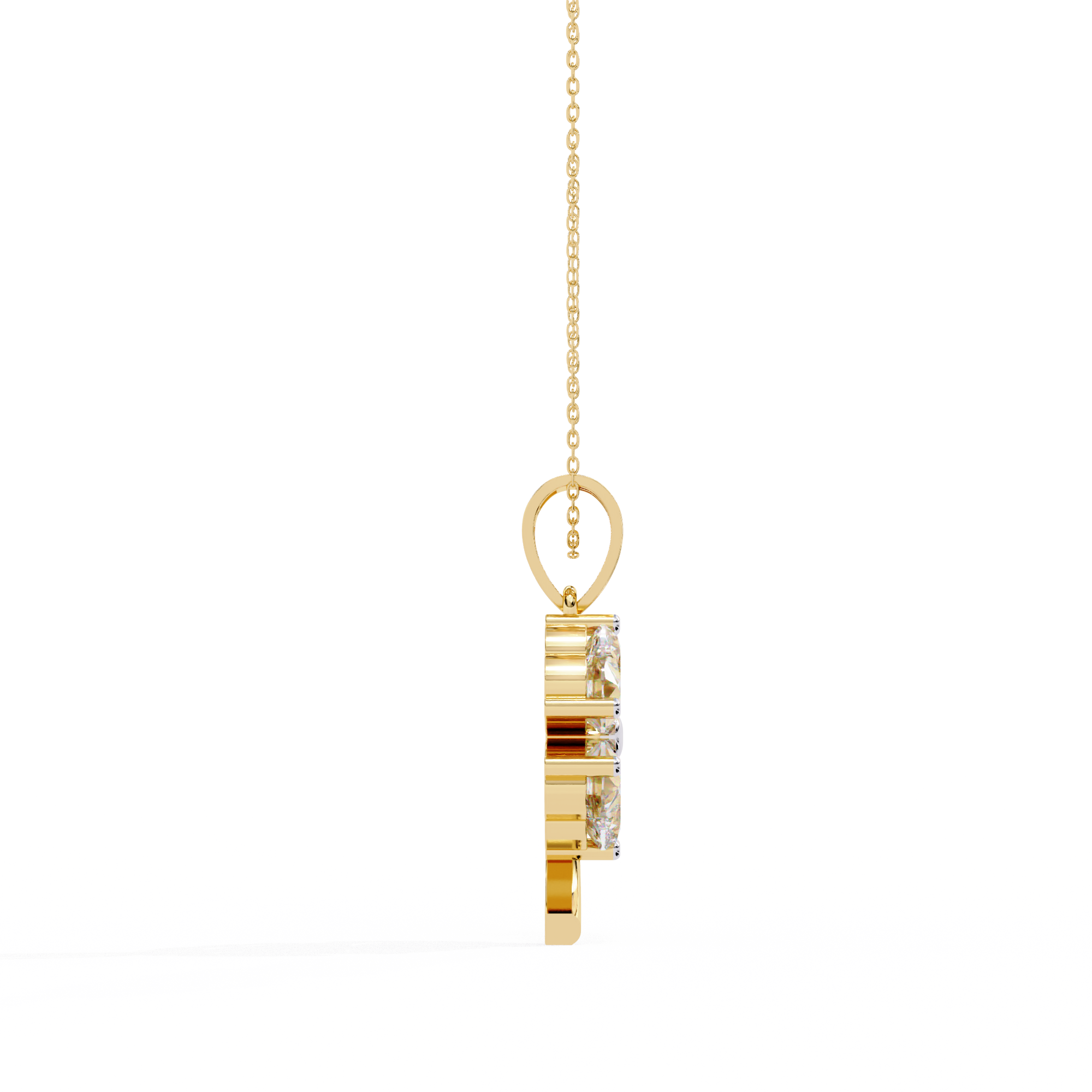 Elegant Four-Leaf Clover Pendant