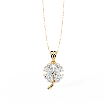 Elegant Four-Leaf Clover Pendant