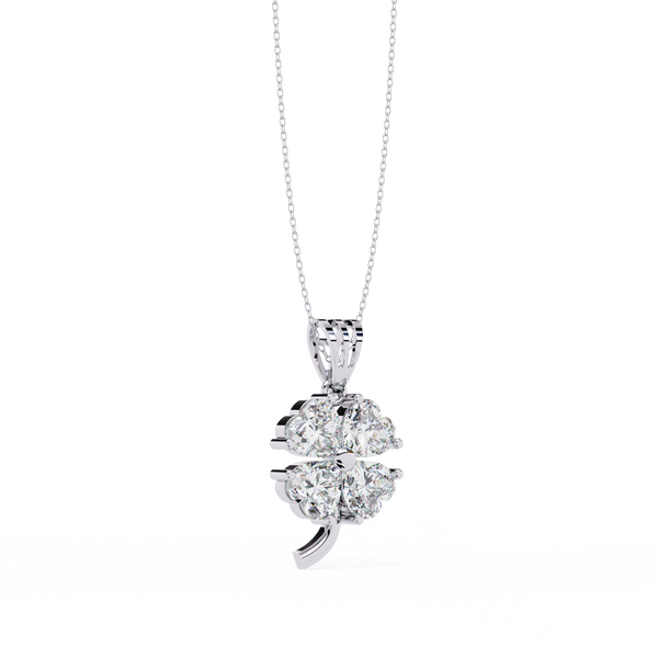 Elegant Four-Leaf Clover Pendant