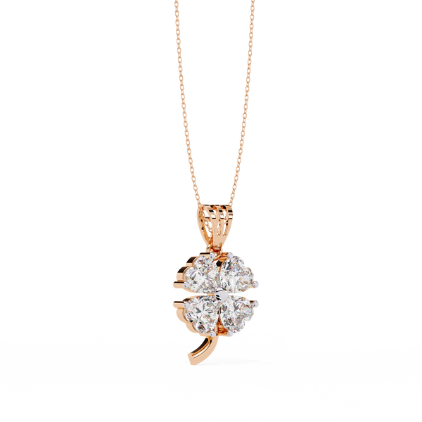 Elegant Four-Leaf Clover Pendant
