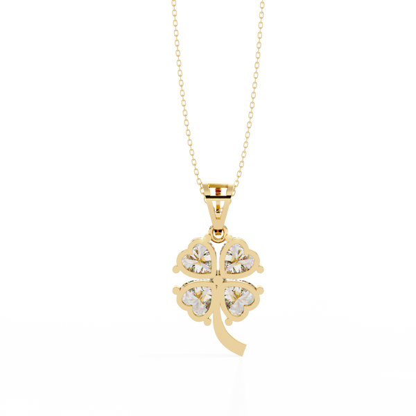 Elegant Four-Leaf Clover Pendant