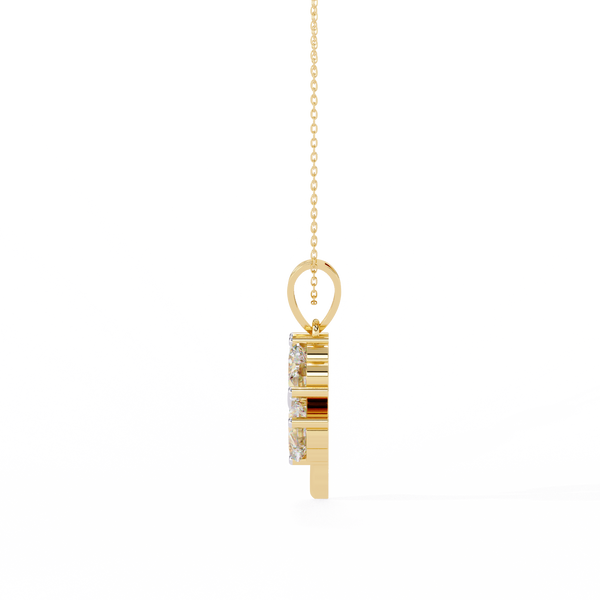 Elegant Four-Leaf Clover Pendant