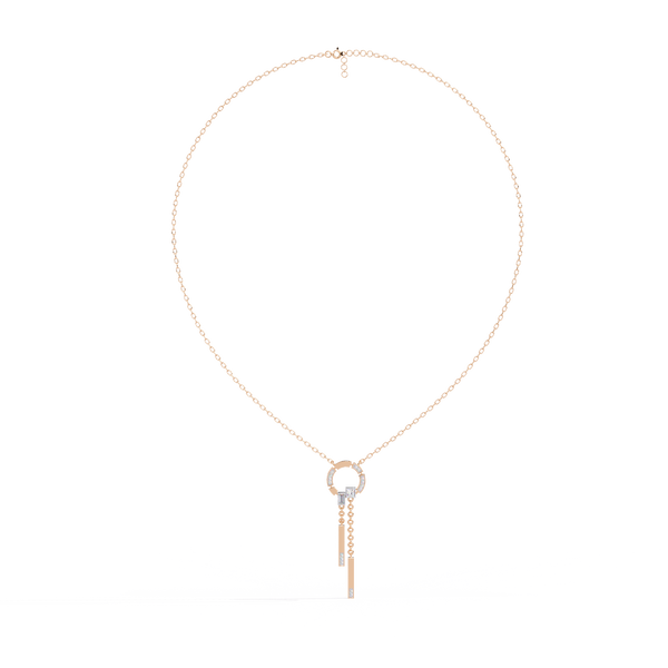 Modern Halo Pendant Necklace