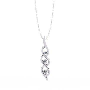 Sirena Diamond Three Stone Pendant: