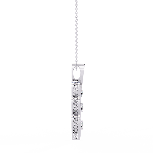 Sirena Lab Grown Diamond Three Stone Pendant: