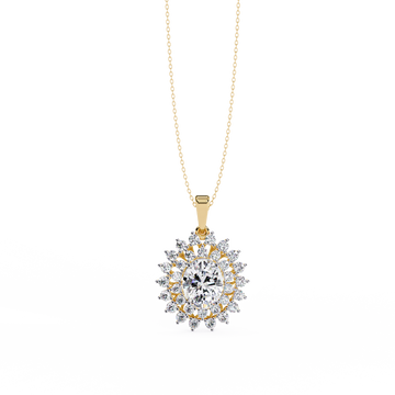 Statement Diamond Pendant Necklace