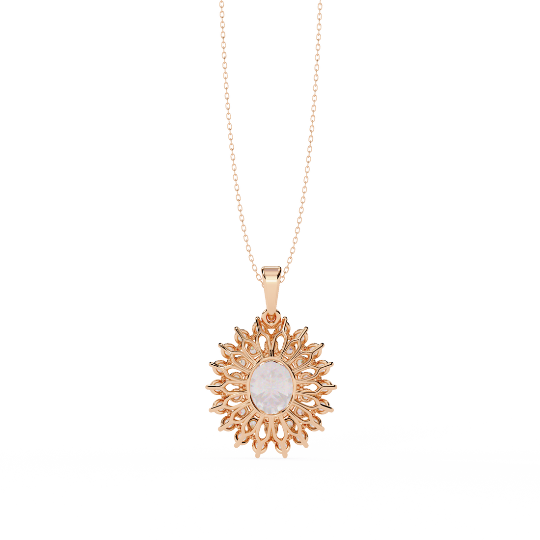 Statement Diamond Pendant Necklace