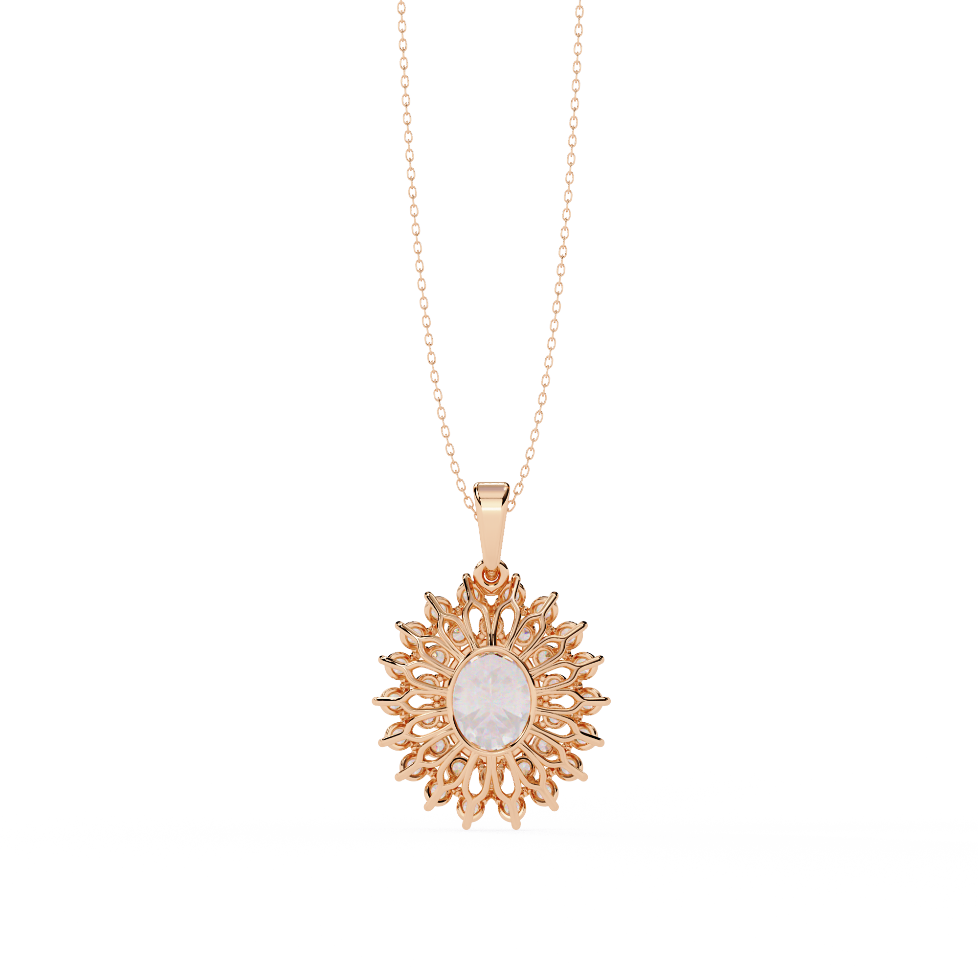 Statement Diamond Pendant Necklace