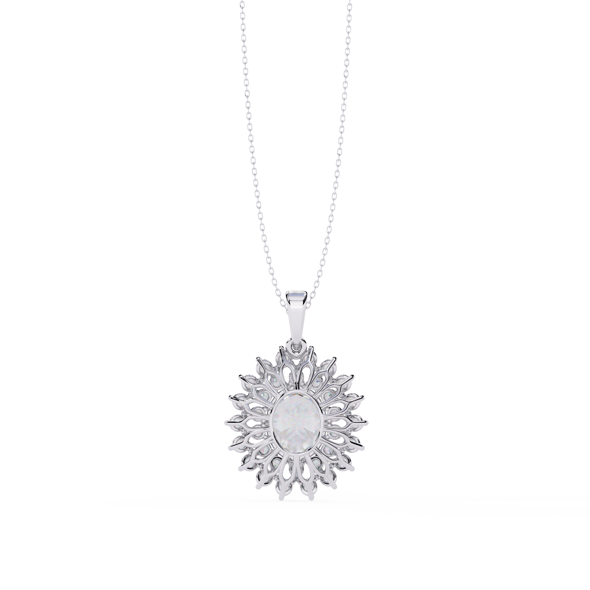 Statement Diamond Pendant Necklace