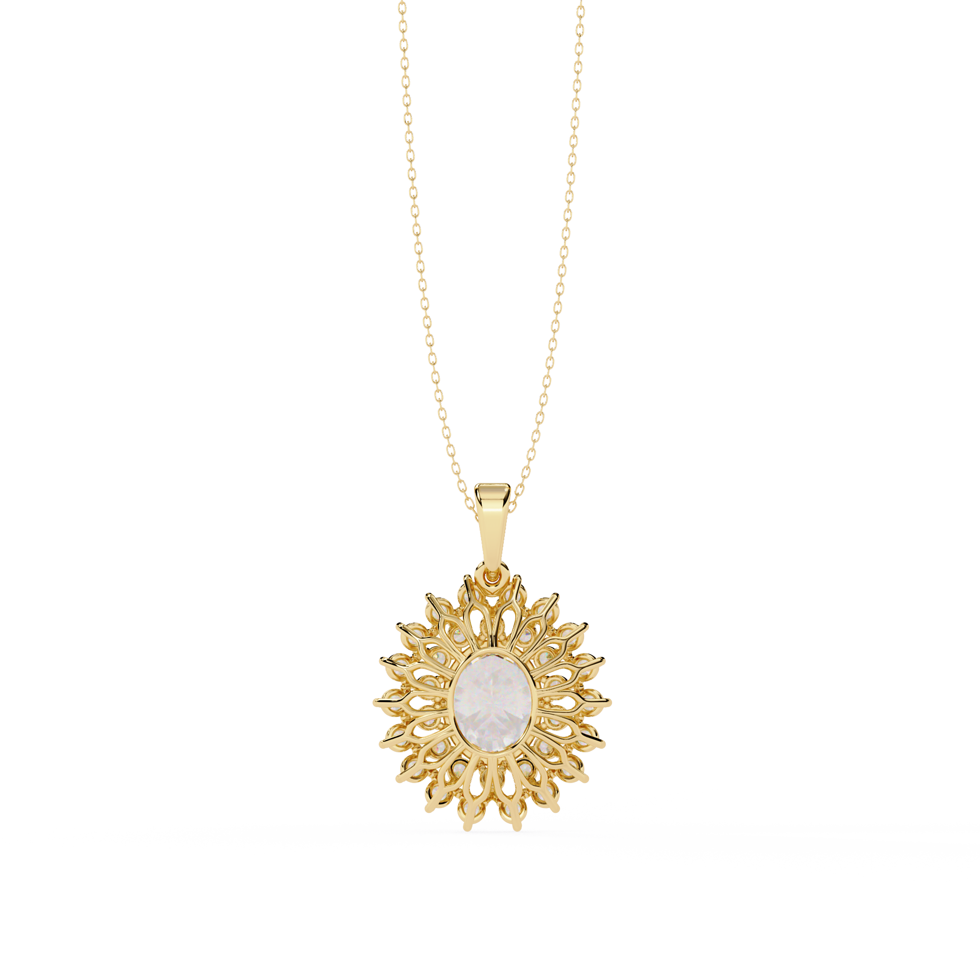 Statement Diamond Pendant Necklace