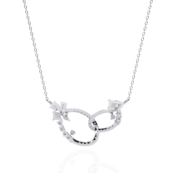 Intertwined Lab Grown Diamond Circle Necklace