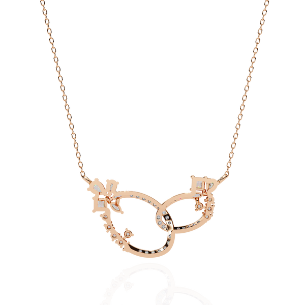 Intertwined Lab Grown Diamond Circle Necklace
