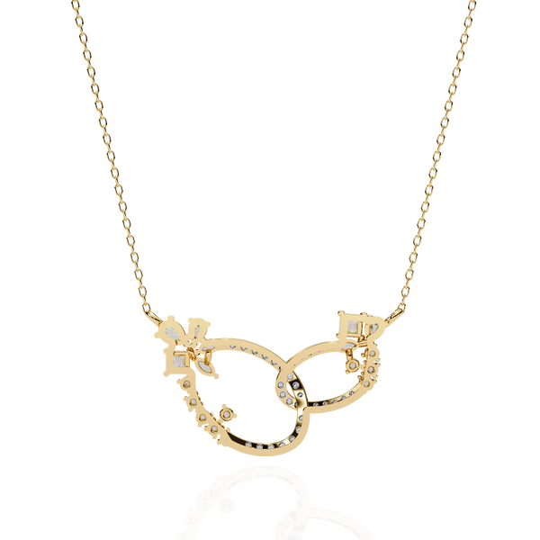Intertwined Lab Grown Diamond Circle Necklace