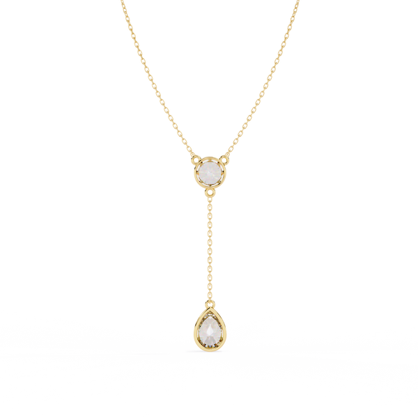 Classic Y-Necklace with Sparkling Lab Grown Diamonds Pendant