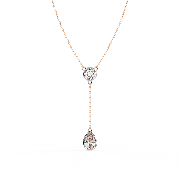 Classic Y-Necklace with Sparkling Lab Grown Diamonds Pendant