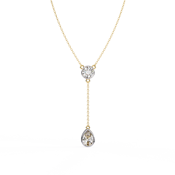Classic Y-Necklace with Sparkling Lab Grown Diamonds Pendant