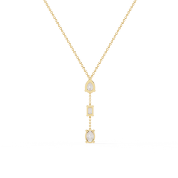 Diamond Y  Drop Necklace
