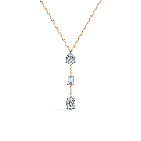 Lab Grown Diamond Y Drop Necklace