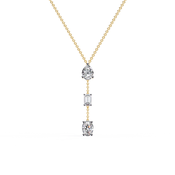 Lab Grown Diamond Y Drop Necklace