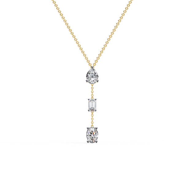 Lab Grown Diamond Y Drop Necklace