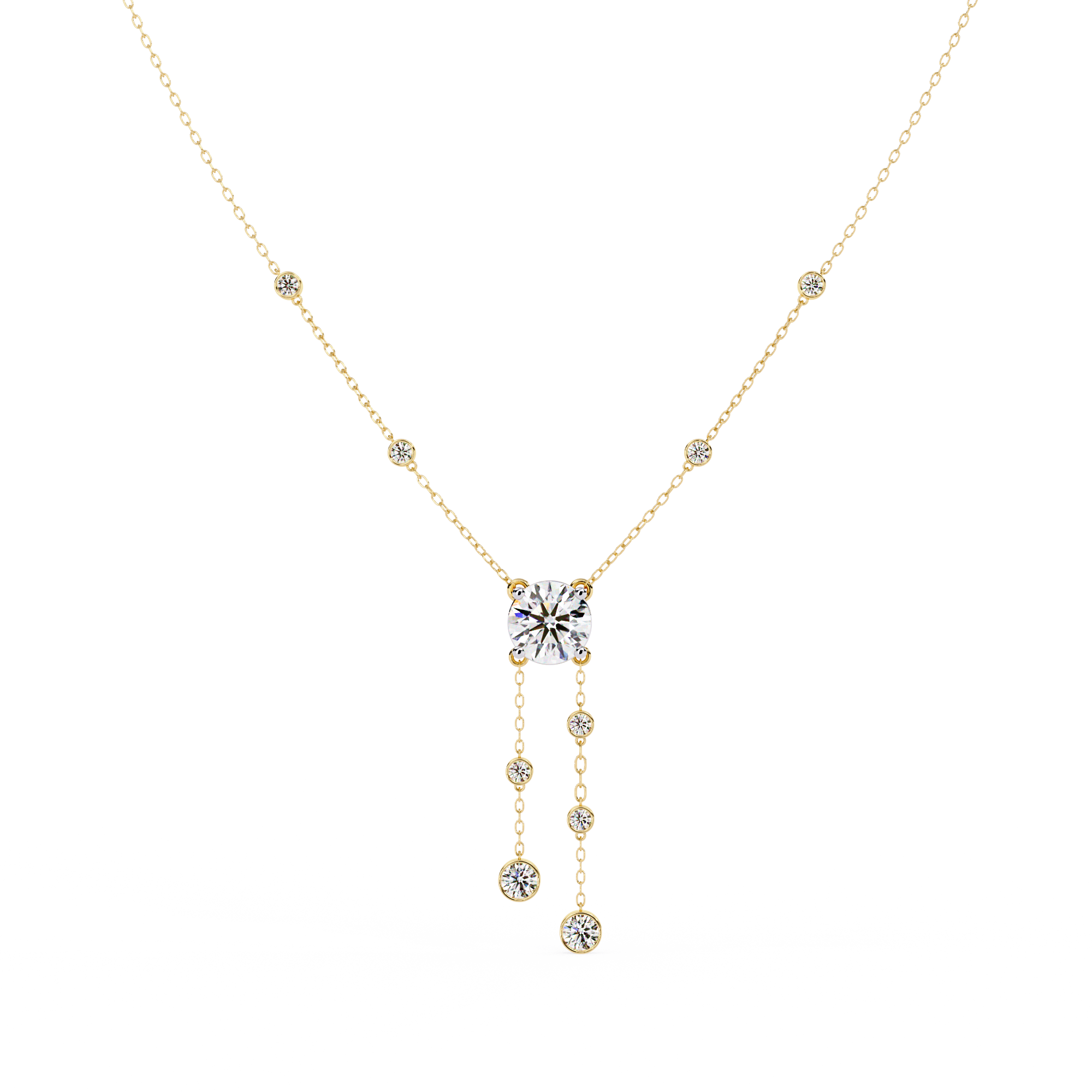 Cascading Diamond Necklace