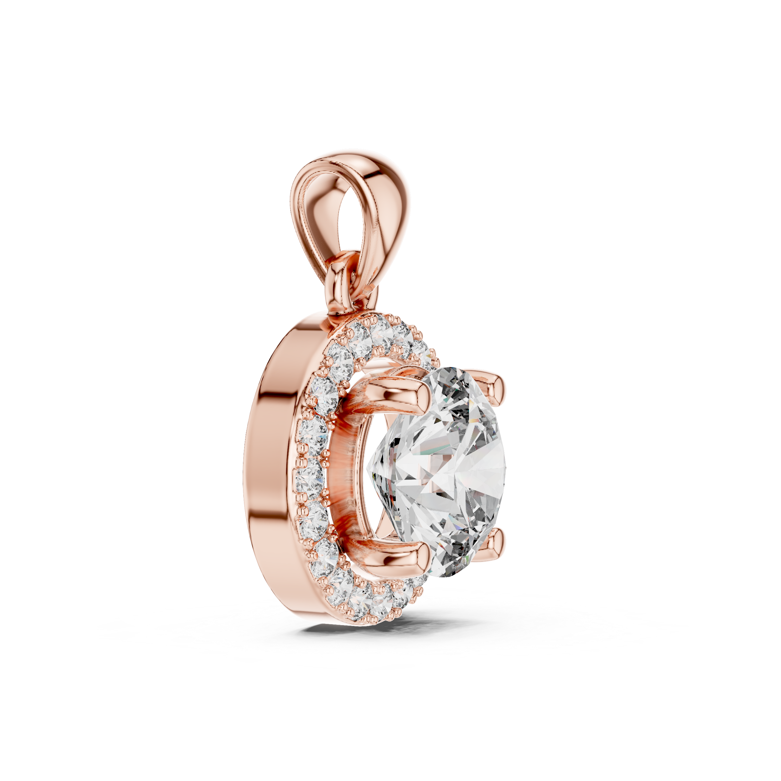 Luminous Cross Motif Lab Grown Diamond Pendant