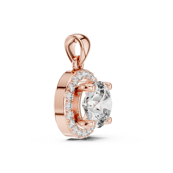 Luminous Cross Motif Lab Grown Diamond Pendant