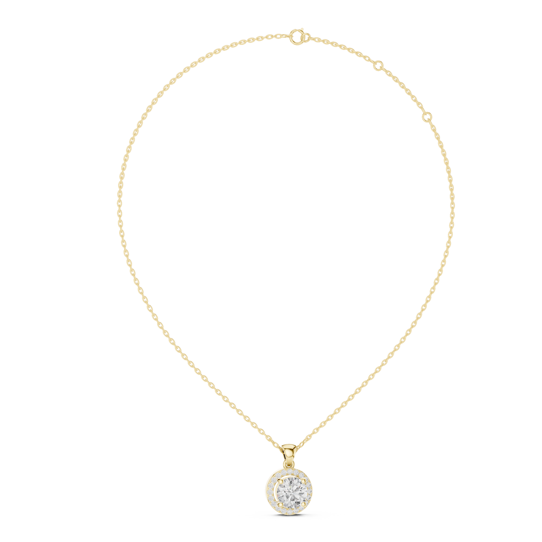 Luminous Cross Motif Lab Grown Diamond Pendant