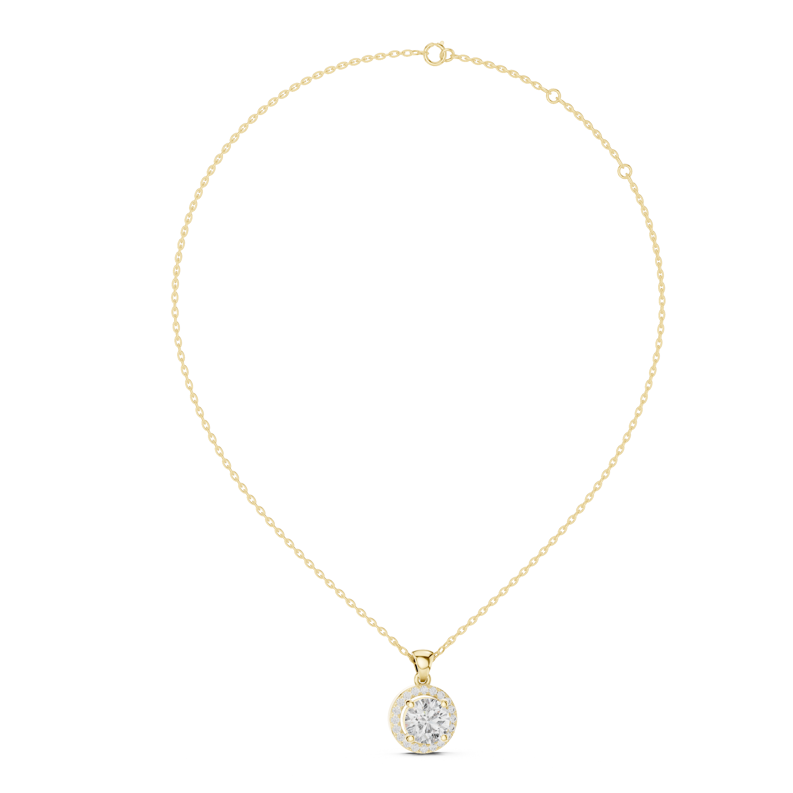 Luminous Cross Motif Lab Grown Diamond Pendant