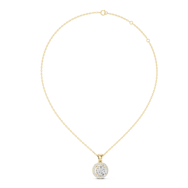 Luminous Cross Motif Lab Grown Diamond Pendant