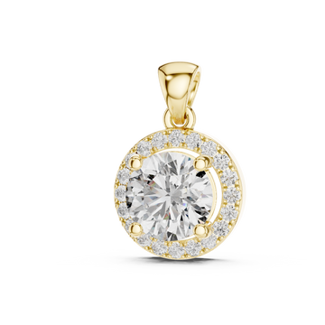 Luminous Cross Motif Lab Grown Diamond Pendant