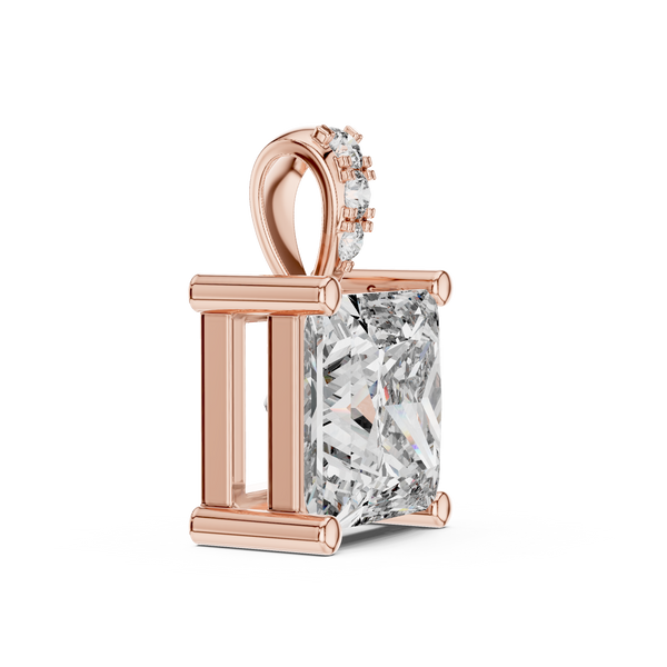 Artistic Swirl Design Lab Grown Diamond Pendant