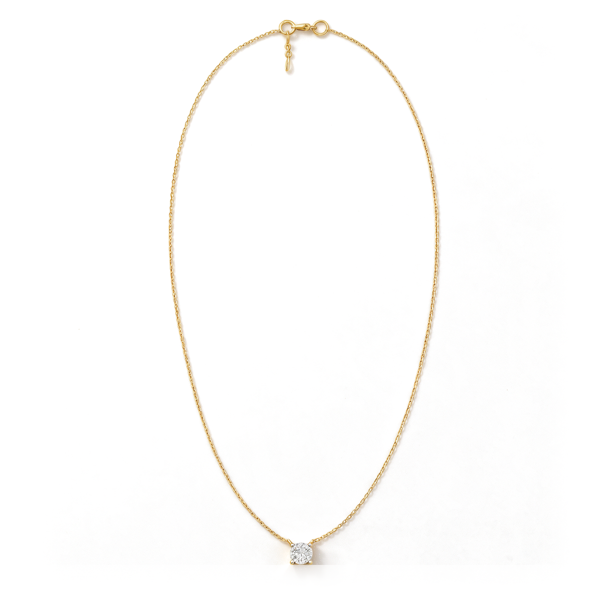 Solitaire Floating Round Diamond Pendant