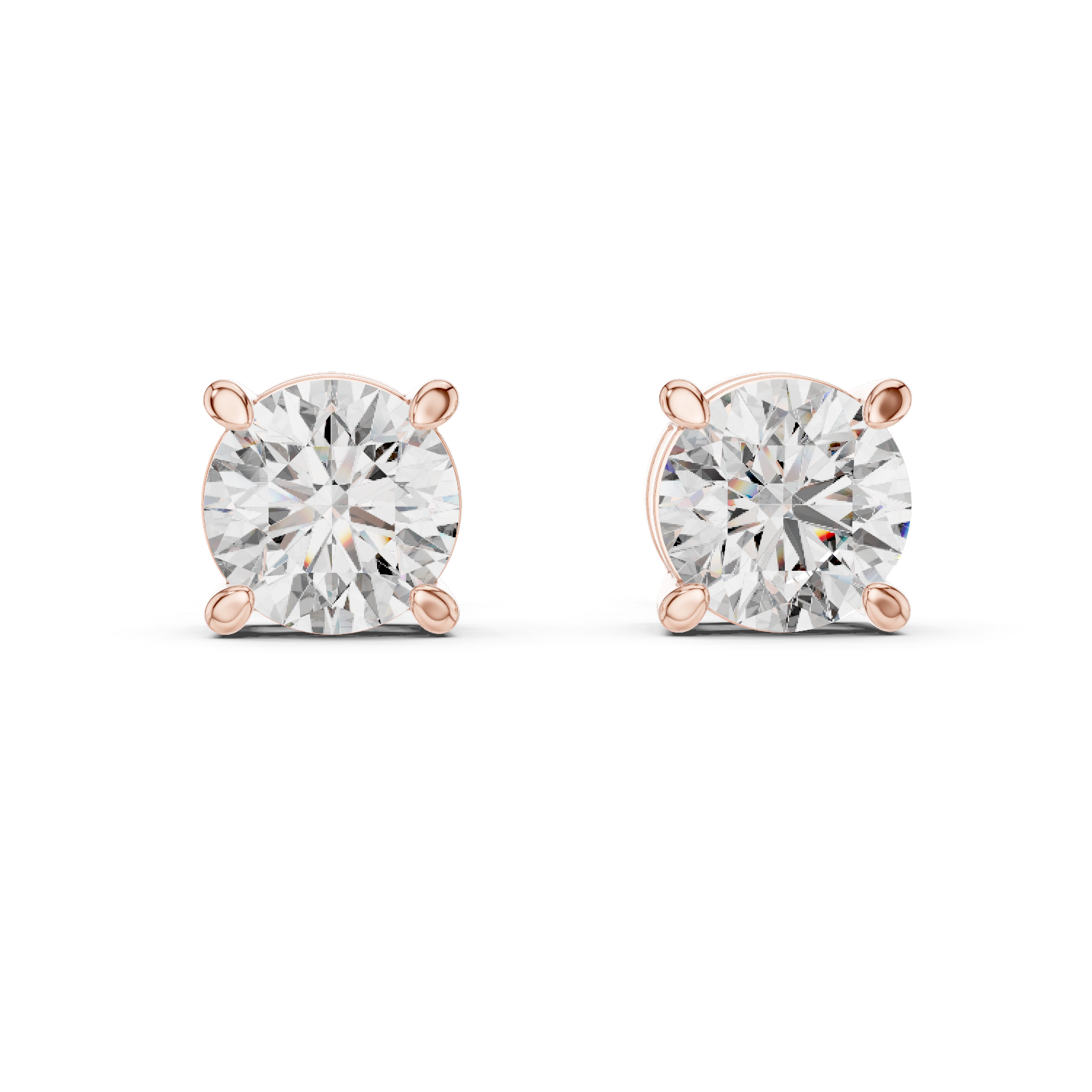 Sparkling Halo Lab Grown Diamond Earrings